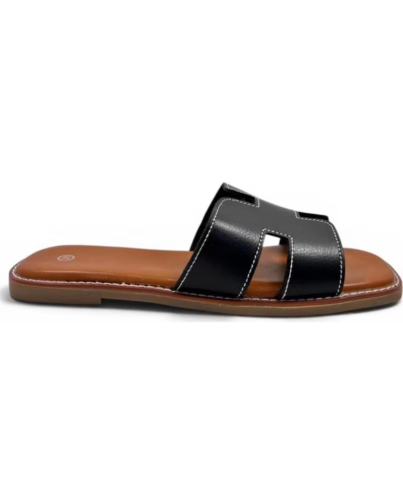 TIMBOS SANDALIA PLANA DE MUJER 132888 NEGRO
