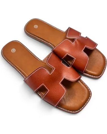 TIMBOS SANDALIA PLANA DE MUJER CAMEL 132886 MARRóN