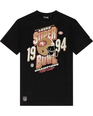 NEW ERA T-SHIRT SAN FRANCISCO 49ERS SUPER BOWL HELMET GRAPHIC OVERSIZED 1