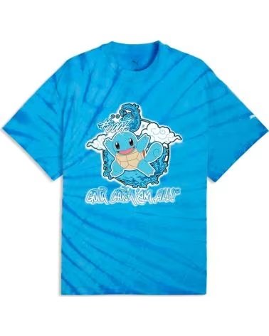 PUMA MAGLIETTA X POKÉMON SQUIRTLE TEAM BLU 1