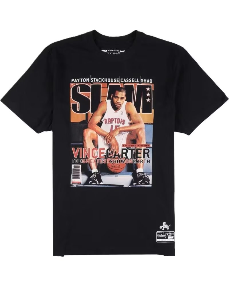 MITCHELL NESS T-SHIRT & VINCE CARTER TORONTO RAPTORS SLAM COVER 1