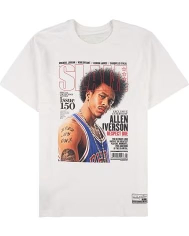 MITCHELL NESS T-SHIRT & ALLEN IVERSON SLAM COVER 1