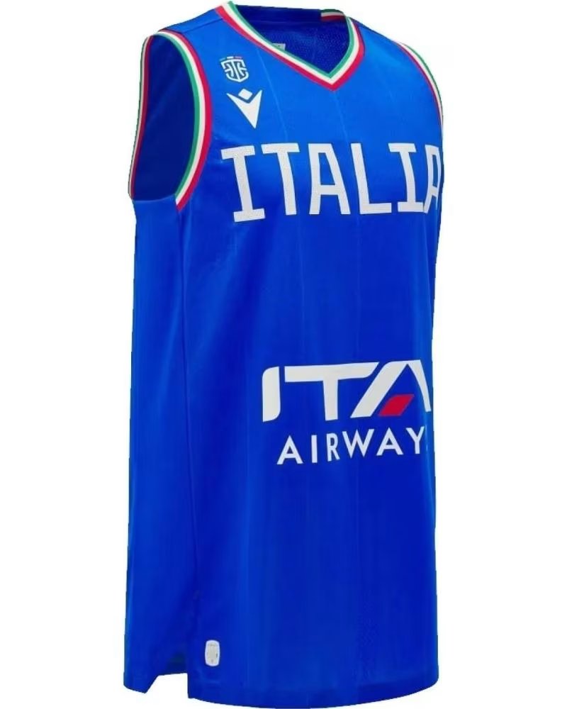MACRON CAMISETA SELECCION ITALIANA DE BALONCESTO AZUL 1