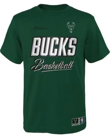 OUTERSTUFF CAMISETA MILWAUKEE BUCKS COURT TRACK - JUNIOR AWAY 1