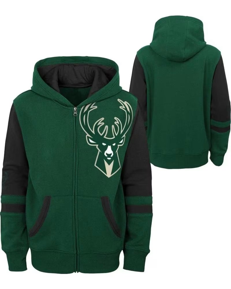 OUTERSTUFF SUDADERA MILWAUKEE BUCKS FULL ZIP FLEECE JUNIOR 1