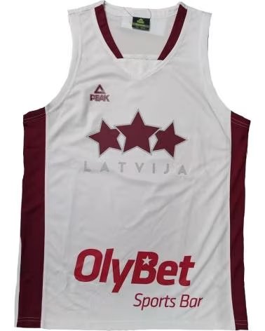 PEAK CAMISETA BALONCESTO SELECCION DE LETONIA - BLANCA 1