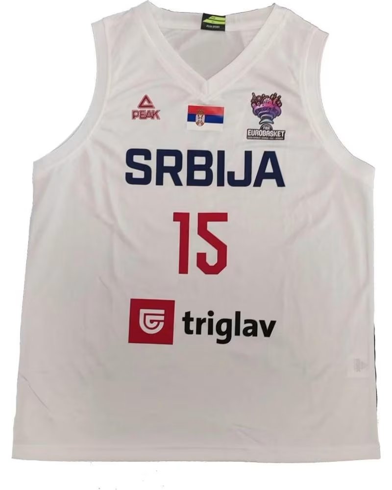 PEAK CAMISETA NIKOLA JOKIC SERBIA - BLANCA EUROBASKET BLANCA 1