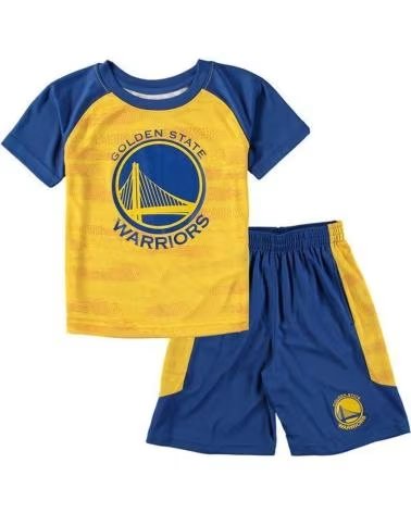 OUTERSTUFF CONJUNTO BALONCESTO WARRIORS ROYAL DOUBLE DRIBBLE PARA NINO 1