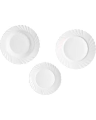 VIVALTO CONJUNTO DE APARELHO DE JANTAR COM DESIGN EM RELEVO MULTICOLOR