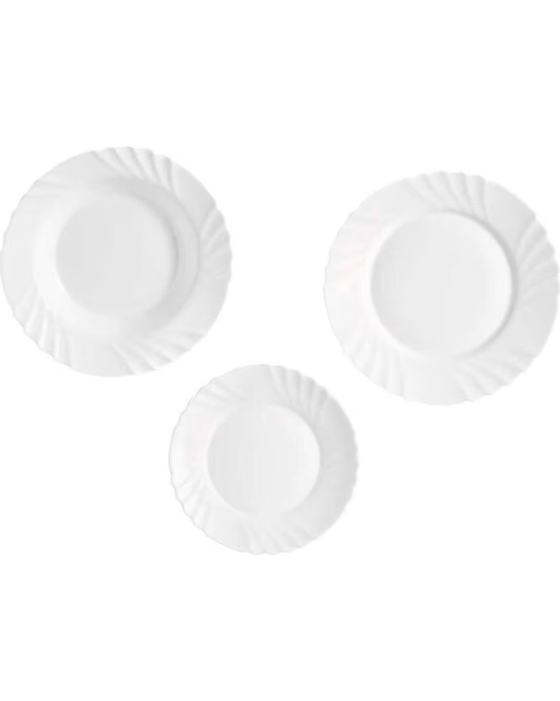 VIVALTO CONJUNTO DE APARELHO DE JANTAR COM DESIGN EM RELEVO MULTICOLOR