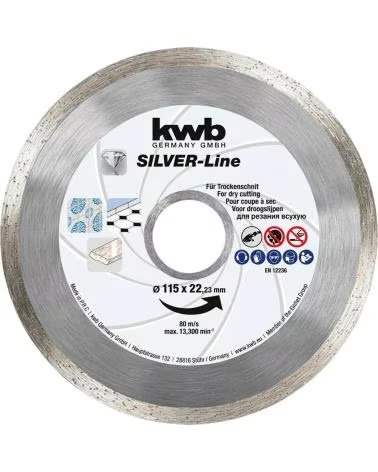 KWB DISCO DE CORTE DE DIAMANTE KWB SILVER-LINE 115 MM PARA EN SECO MULTICOLOR