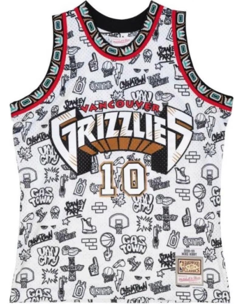 MITCHELL NESS & VANCOUVER GRIZZLIES BIBBY SWINGMAN TRIKOT BLANCO