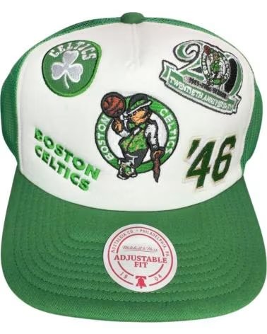 MITCHELL NESS GORRA CELTICS GRIDLOCK TRUCKER CAP VERDE