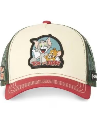 CAPSLAB GORRA TOM Y JERRY TJ2 TRUCKER CAP BEIGE