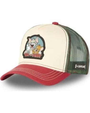 CAPSLAB GORRA TOM Y JERRY TJ2 TRUCKER CAP BEIGE