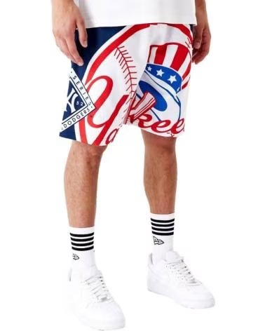 NEW ERA BERMUDA BLANCA YANKEES MLB LARGE LOGO SHORT NEYYAN BLANCO