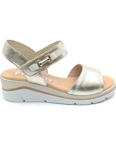 FLUCHOS SANDALIAS F2427 EN PLATEADO PARA MUJER LAM SUG PLATINO H