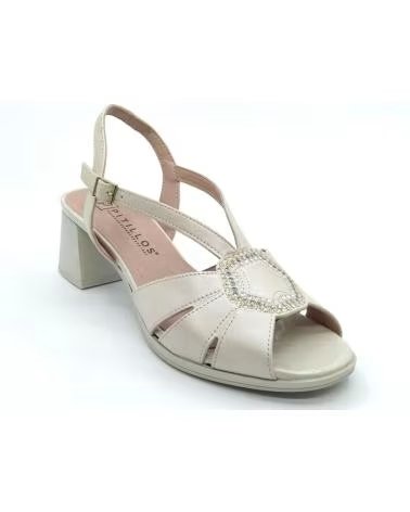 PITILLOS SANDALIA 11215 BEIGE METAL METáLICO
