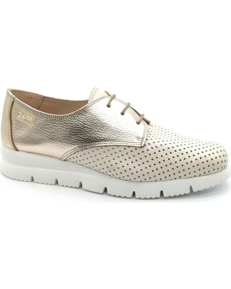 SAPATOS DE ATACADORES 24 HORAS 26724 - OURO BEGE BEIGE
