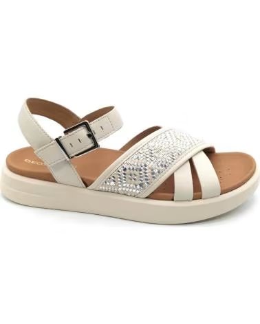 GEOX SANDÁLIAS XAND 2S COM DETALHE ENTRANÇADO BEIGE