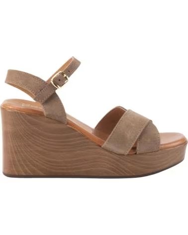 KESLEM SANDALO CON ZEPPA 6044 MARRONE MARRON