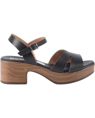 KESLEM SANDALIA 5921 PLATAFORMA MADERA NEGRO