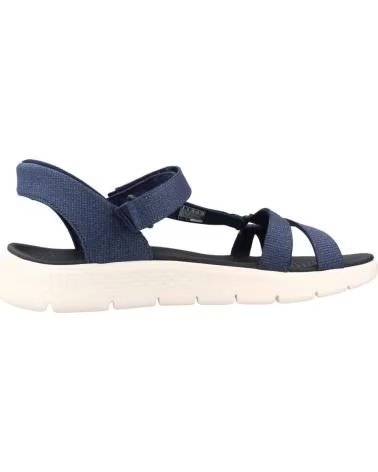 SKECHERS SANDALIAS 141481-NVY EN AZUL PARA MUJER
