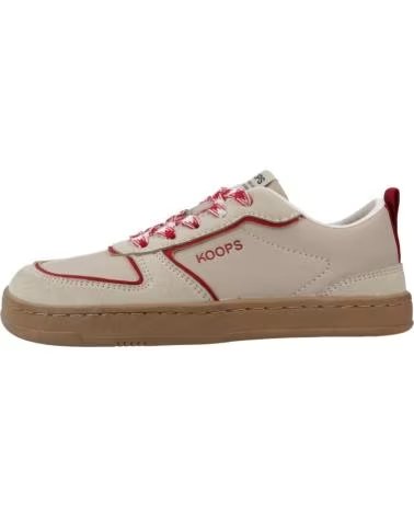 KOOPS ZAPATILLAS MODELO 172494 EN BEIGE Y ROJO