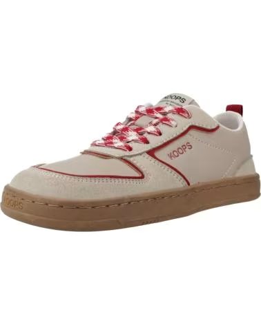 KOOPS ZAPATILLAS MODELO 172494 EN BEIGE Y ROJO