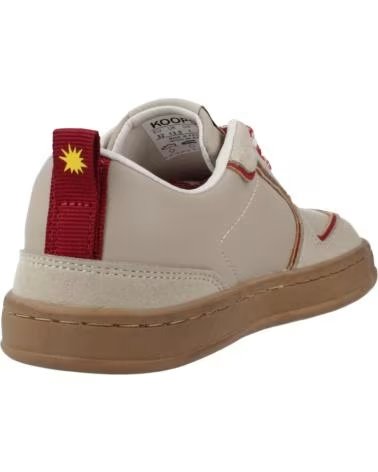 KOOPS ZAPATILLAS MODELO 172494 EN BEIGE Y ROJO
