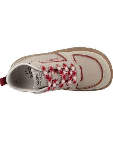 KOOPS ZAPATILLAS MODELO 172494 EN BEIGE Y ROJO