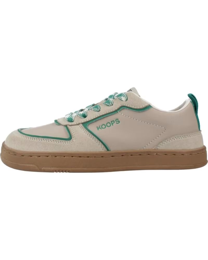 KOOPS ZAPATILLAS MODELO 172494 EN TONOS BEIGE Y VERDE