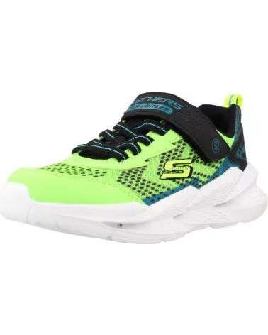 SKECHERS ZAPATILLAS METEOR-LIGHTS 2 0 EN MULTICOLOR PARA NINOS UNISEX LIME TEXTILE - SYNTHETIC - BLACK BLUE TRIM