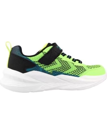 SKECHERS ZAPATILLAS METEOR-LIGHTS 2 0 EN MULTICOLOR PARA NINOS UNISEX LIME TEXTILE - SYNTHETIC - BLACK BLUE TRIM