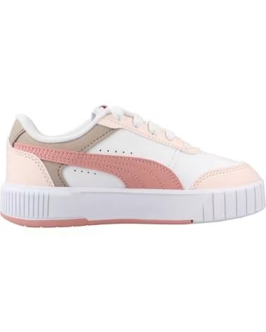 PUMA TÊNIS PARA MENINAS MODELO 40374705 COR BRANCO ROSA WHTPNK