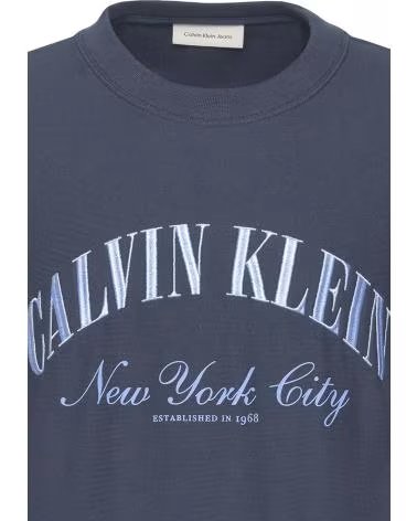 CALVIN KLEIN SUDADERA JEANS LV04RF244G NEW YORK CITY AZUL CEC