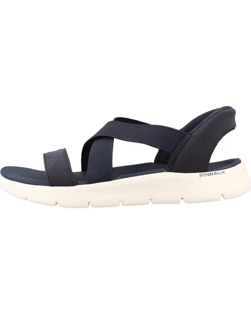 SKECHERS SANDALIAS 141489-NVY EN NEGRO PARA UNISEX MUJER