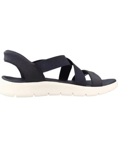 SKECHERS SANDALIAS 141489-NVY EN NEGRO PARA UNISEX MUJER