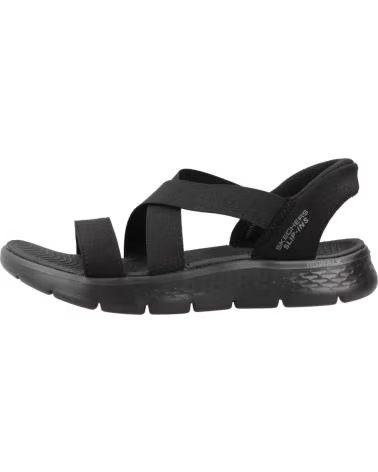 SKECHERS SANDALIAS 141489-BBK EN NEGRO PARA UNISEX MUJER