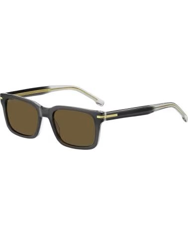 BOSS GAFAS DE SOL 1628/S MONTURA CUADRADA GRIS Y LENTES MARRONES