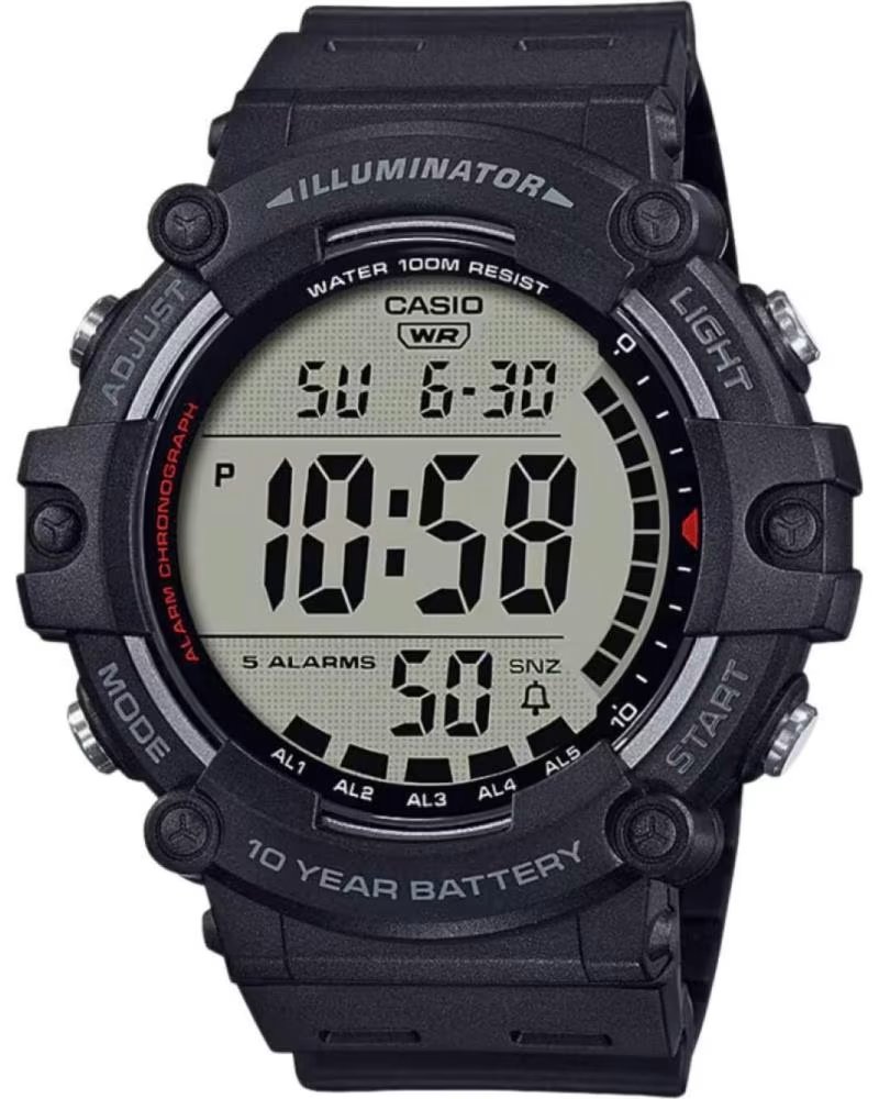 CASIO OROLOGIO AE-1500WH-1A DIGITALE CON BATTERIA A 10 ANNI NERO NEGRO