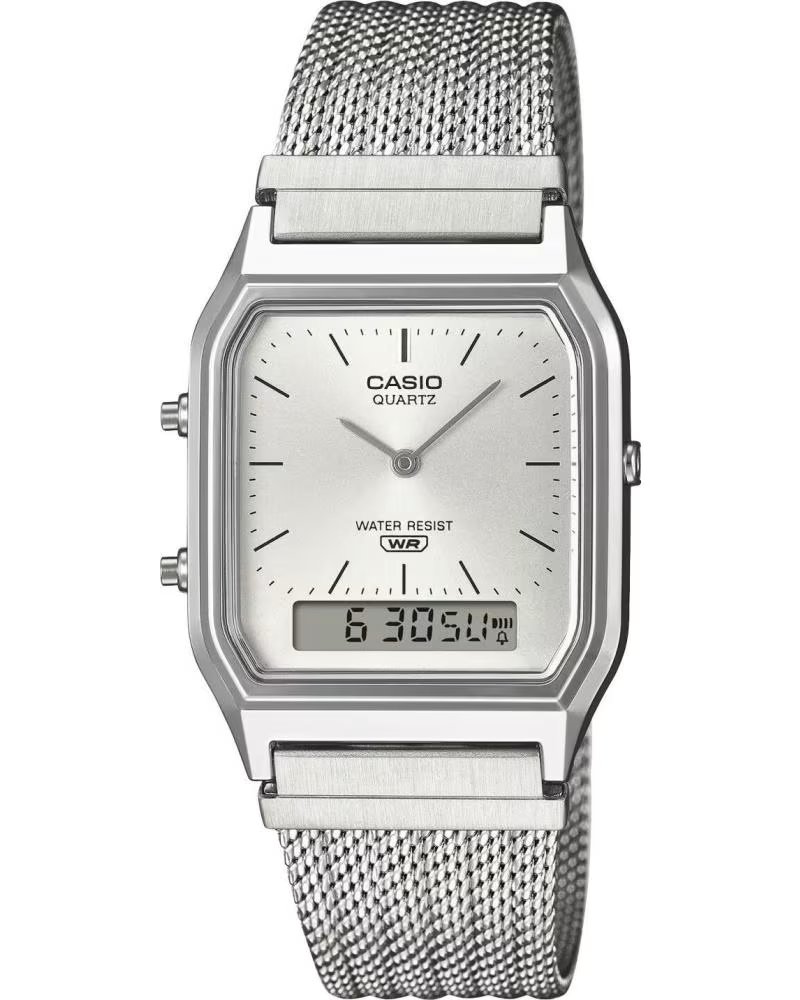 CASIO Reloj Aq-230M-7Aef en plateado para unisex MULTICOLOR