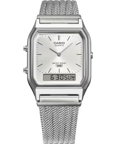 CASIO Reloj Aq-230M-7Aef en plateado para unisex MULTICOLOR