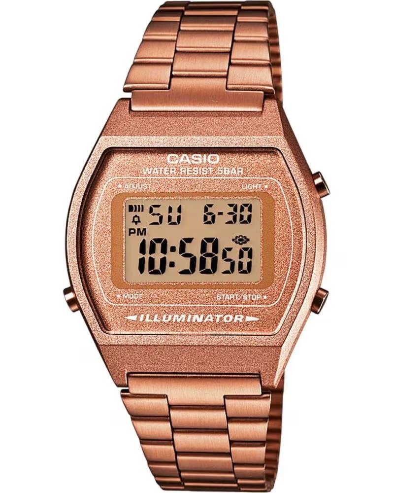 CASIO WATCH B640WC-5ADF DIGITAL VINTAGE ROSE GOLD ROSA