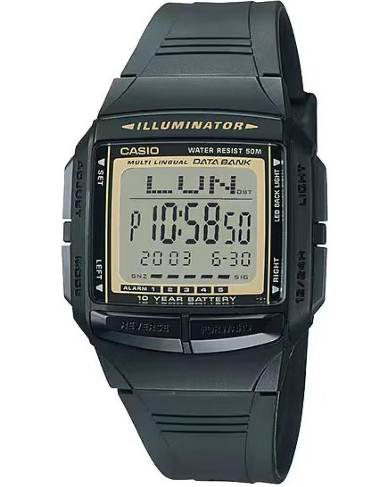 CASIO RELOJ DATA BANK DB-36-9A DIGITAL NEGRO
