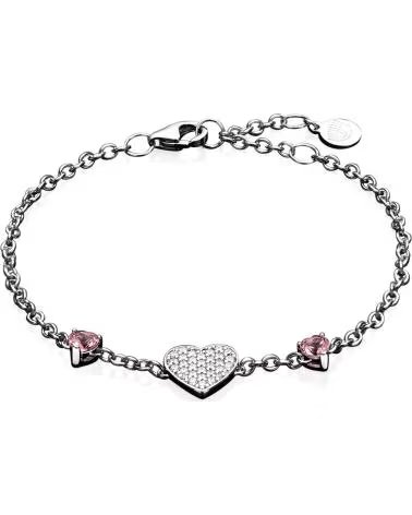 PULSERA CHIARA FERRAGNI J19AXD13 CORAZÓN CON CRISTALES ROSA