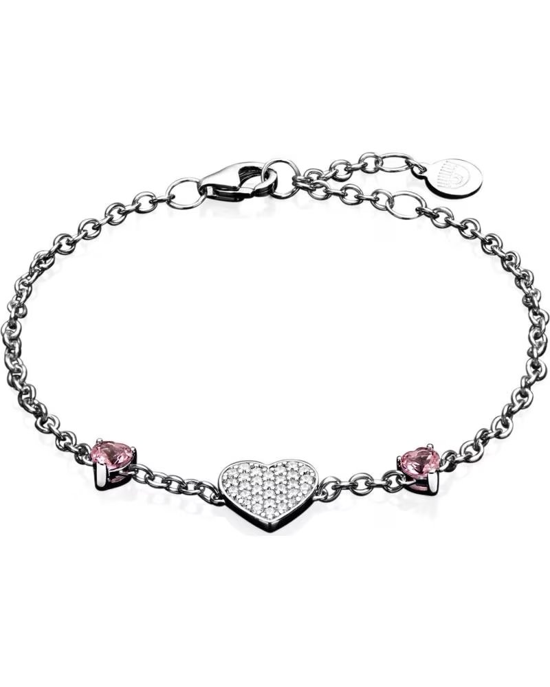 PULSERA CHIARA FERRAGNI J19AXD13 CORAZÓN CON CRISTALES ROSA