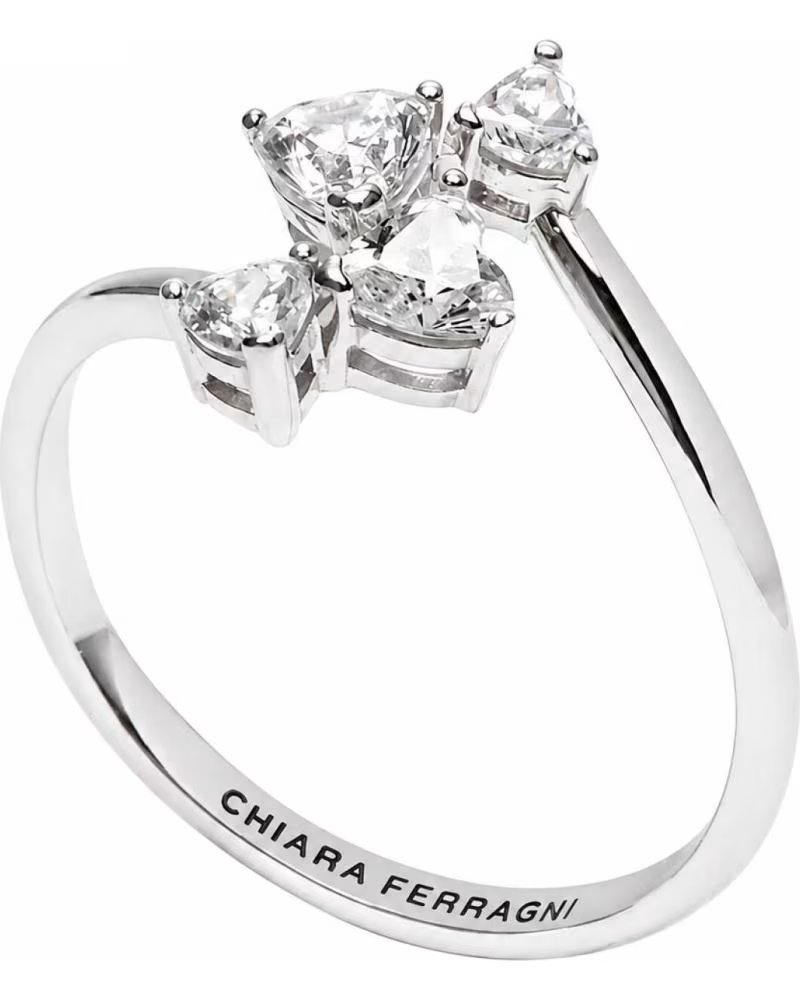 ANILLO CHIARA FERRAGNI J19AXD28018 DE ACERO INOXIDABLE CON CRISTALES