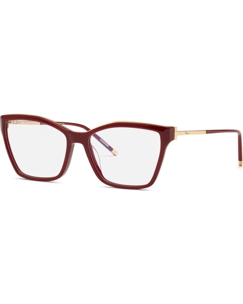 CHOPARD GAFAS GRADUADAS VCH321M, DISEÑO ELEGANTE EN BURDEOS Y DORADO