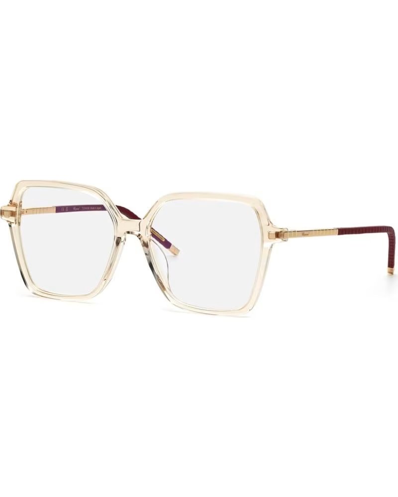 CHOPARD GAFAS GRADUADAS CHOPARD VCH348M EN TONO CHAMPÁN CON VARILLAS BURDEOS